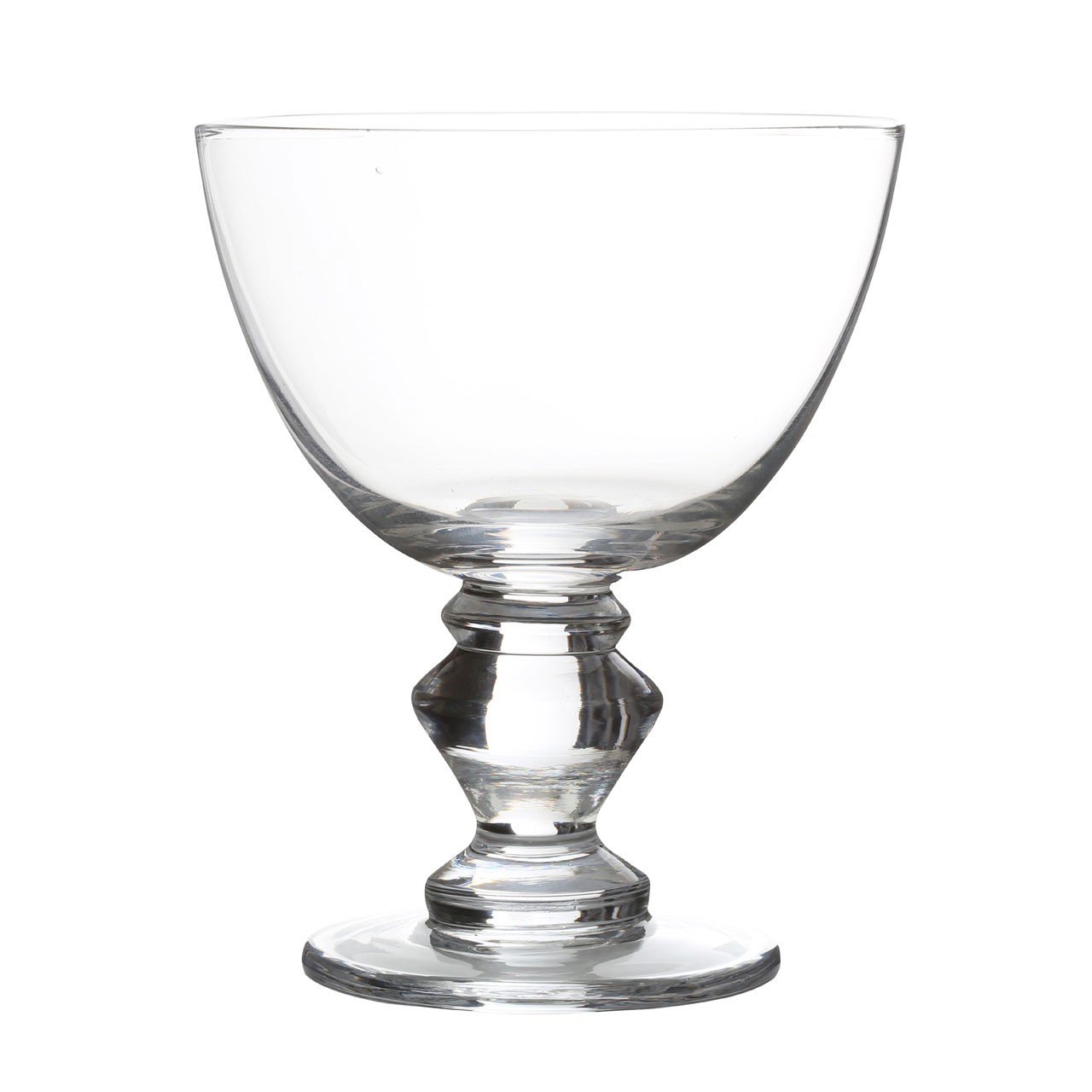 Dessert Cup Glass 360ml Elegant Sundae Dish Sorbet Ice Cream Bowl Parfait Clear