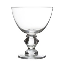 Dessert Cup Glass 360ml Elegant Sundae Dish Sorbet Ice Cream Bowl Parfait Clear