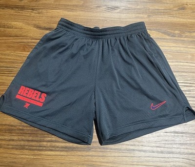 Nike Dri Fit Ole Miss Rebels Team Issued Mesh Loose Football Shorts Mens XXL
