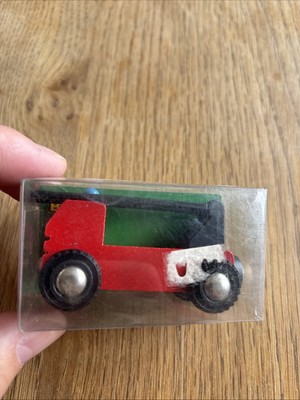 Vintage 1992 Early Brio Train Fire Engine Wooden Wood Boxed Sweden Unbespielt