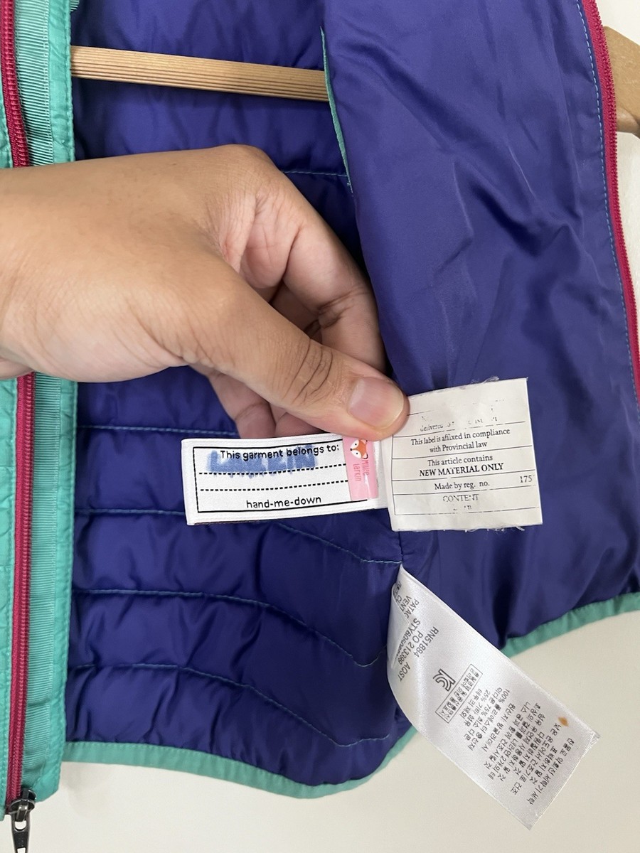 はー FA15 Patagonia Down Insulated Puffer Vest Size 12 - 18 Months