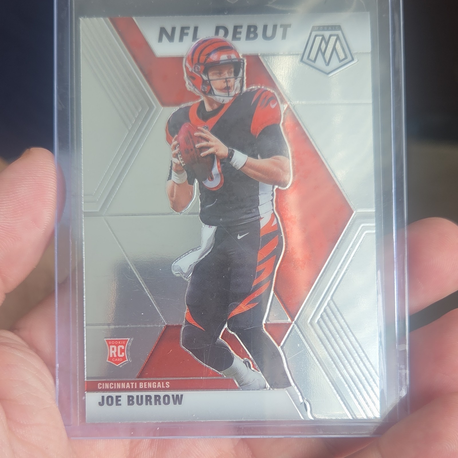 Panini 2020 Mosaic Joe Burrow NFL Debut RC Rookie Base Set #261 Bengals