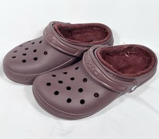 Crocs Unisex Size Man's 4 / Women's 6 - Adult Classic Cherry Lined Clog