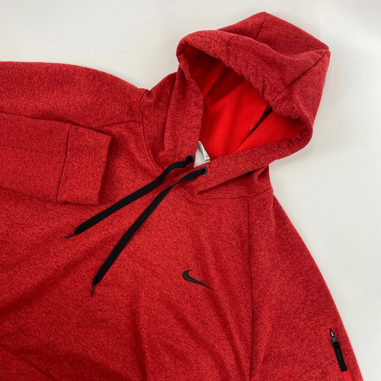 Nike Therma FIT Hoodie Mens 3XLT Tall Red Athletic Active Gym Street Tech Sports