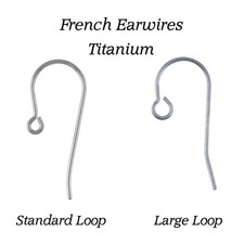 10 x USA Titanium French Wire - Standard Loop