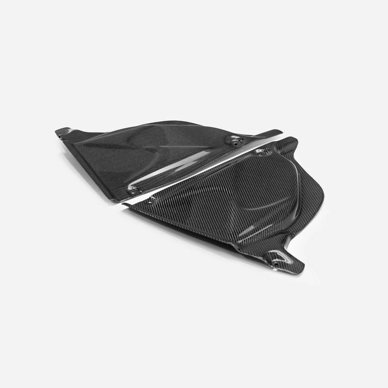 For Nissan Fairlady 09-17 370Z Z34 Battery & Fluid Cover Carbon Fiber kits 2Pcs - Image 3 of 4