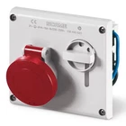 omnia 3p t 32a 6h ip44 recessed socket