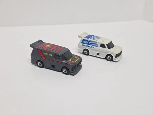 Vintage 1985 Matchbox Ford Supervan II High Explosive Heavy Load Gray White T3