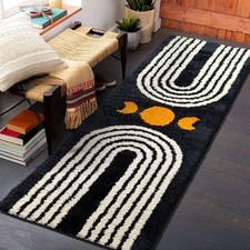 Boho Bathroom Runner Rug 20"x60" Long Abstract Bath Mat for Bathroom Soft Plu...