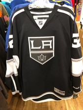 JONATHAN QUICK LOS ANGLES KINGS  REEBOK   MENS BLACK JERSEY