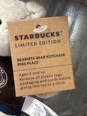 Starbucks Limited Edition PIKE PLACE Bearista Keychain | eBay