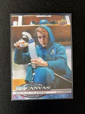 Upper Deck 2025-26 Series 2 UD Canvas Macklin Celebrini Sharks #C-124 Hockey