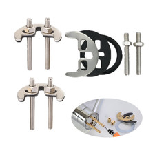 3 Set Faucet Mounting Nut and Washer Double Hole Bracket Fastener Anti-Loosening