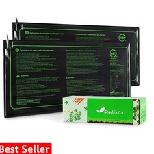 MET Certified 2 Pack Seedling Heat Mat, Waterproof Durable Germination Statio...