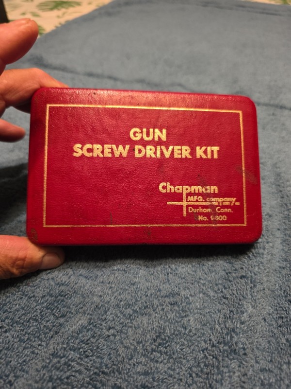Vintage Chapman 9600 Gun Screw Driver Kit With Offset Ratchet Driver- VERY CLEAN