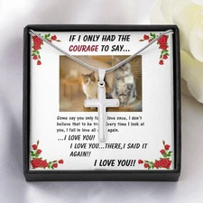 Stainless Steel Cross Necklace, For Girlfriend | For Wife, Son, For Christmas, B