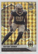 2021 Panini Mosaic Rookies Reactive Yellow Mosaic Prizm Payton Turner #352 0c4o