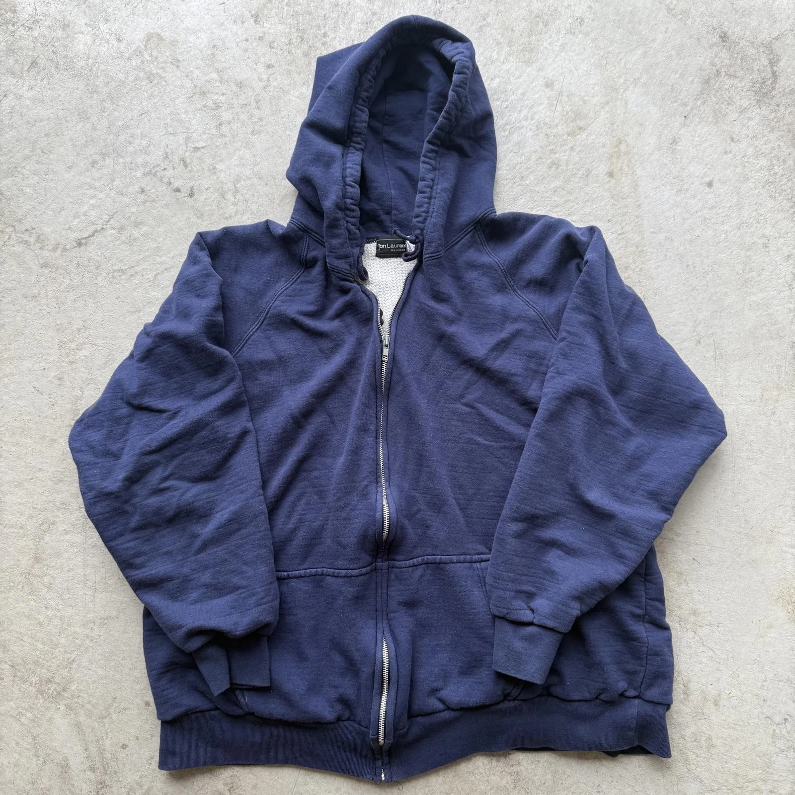 Vintage Jon Laurent Thermal-Lined Navy Zip Hoodie | Size 2X
Opens in a new window or tab