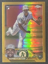 GARRETT ACTON ROOKIE GOLD REFRACTOR /50 2023 TOPPS CHROME UPDATE CARD #USC180 RC