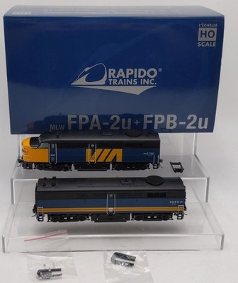 Rapido Trains 021610 HO Via RC FPA-2u & FPB-2u Diesel Locomotive DCC #6759/6859