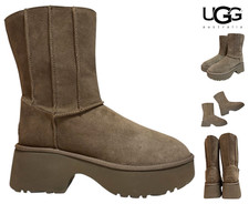 UGG Classic Twin Seam New Heights Platform Boots Womens Size 12 Hickory NEW 240