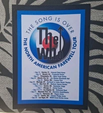 The WHO 2025 Tour Promo Magnet  W/Dates The Song Is Over Farewell Tour USA