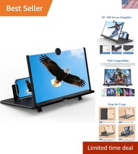 16" Screen Magnifier for Cell Phone,3D HD Magnifying Projector Screen Enlarge...