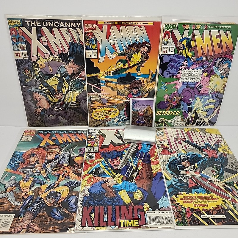 X-Men Comic Book Lot Marvel Comics Wolverine Rogue Gambit Pizza Hut