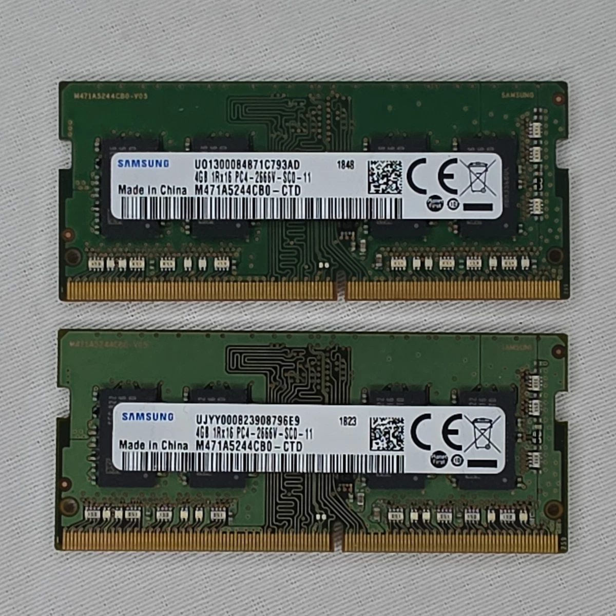 Samsung DDR4 SDRAM 4 GB Capacity per Module Memory (RAM) for sale