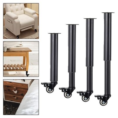 4 verstellbare f��r M?belf��?e mit rostbest?ndiger Oberfl?che und feststellb