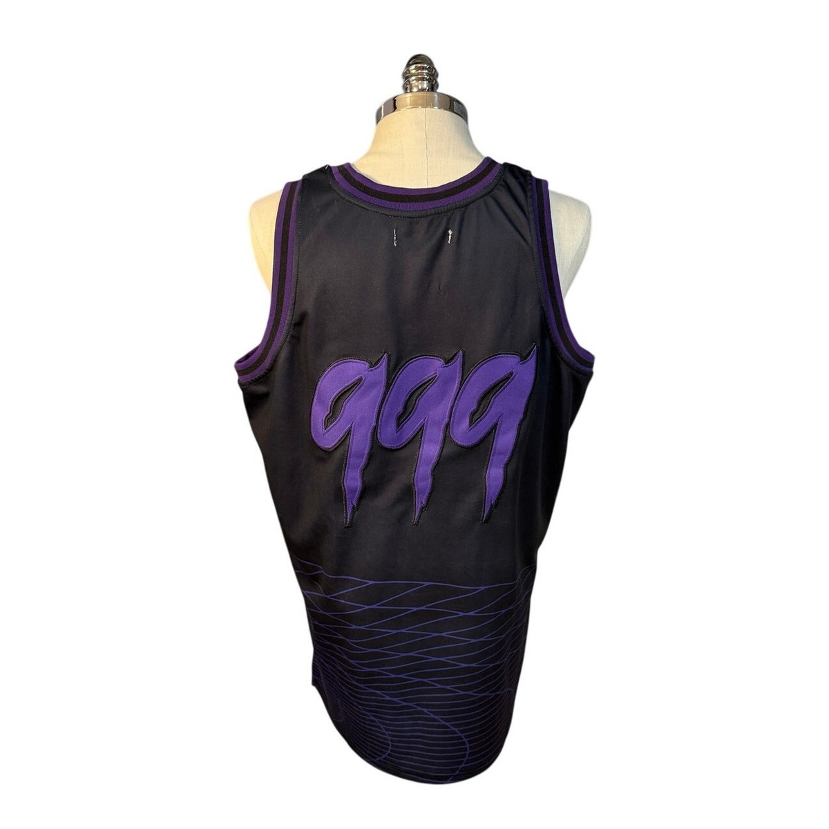 Headgear Classics Juice Wrld 999 Men's Basketball Jersey Purple XL