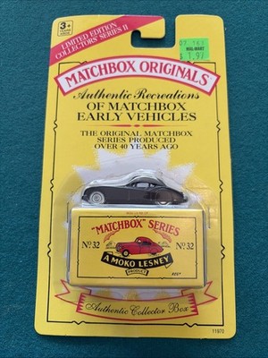 Matchbox Series A Moko Lesney No. 32 Black Jaguar Toy Car Original Box 1992