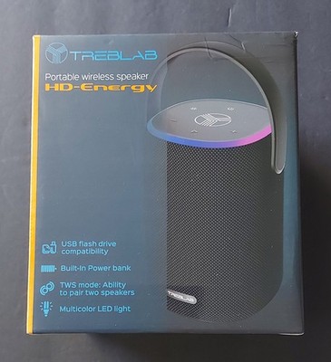 TREBLAB HD-Energy Outdoor Portable Bluetooth Speaker, 40W, IPX6 Waterproof, TWS