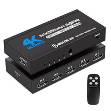 5 in 1 out HDMI Switch 4K 60Hz HDMI 2.0 Switcher For PS3/PS4/PS5, for Xbox 360
