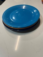 SET OF THREE DINNER PLATES FIESTAWARE 10 1/4"