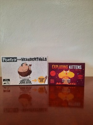 Exploding Kittens Poetry for Neanderthals Word Card Game Brand New Sealed