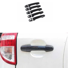 Carbon Fiber Exterior Side Door Handle Cover Trim Fits For Toyota RAV4 09-12