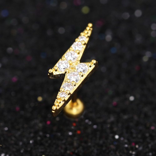 Gem Crystal Ear Cartilage Helix Ring Bar Stud Ear Cuff Climber Piercing Earring - Picture 245 of 268