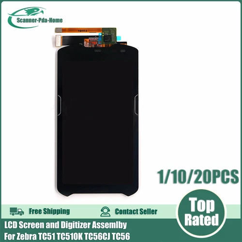 lot For Zebra TC51 TC510K TC56CJ TC56 LCD Screen and Digitizer Assemlby