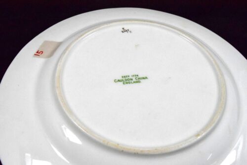 Indian Royal Palitana Plate Collectible Porcelain Gold Rimmed Dish. G26-311 - Picture 7 of 11