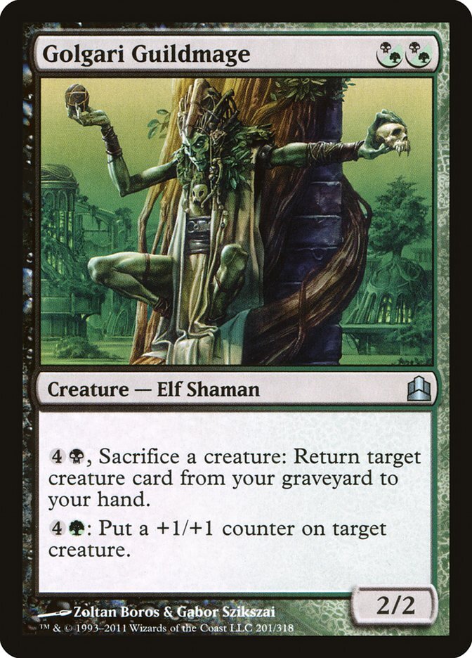 MTG Magic the Gathering Golgari Guildmage (201/320) Commander LP