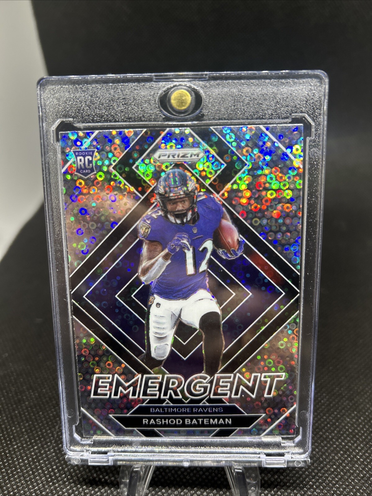 2021 Panini Prizm Rashod Bateman Rookie Emergent Disco Prizm #E-10