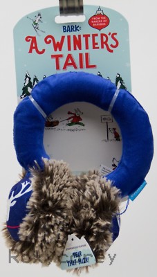 Bark Barkbox A Winter's Tail Bruno's Squeaky Wearable Earmuffs Plush ...
