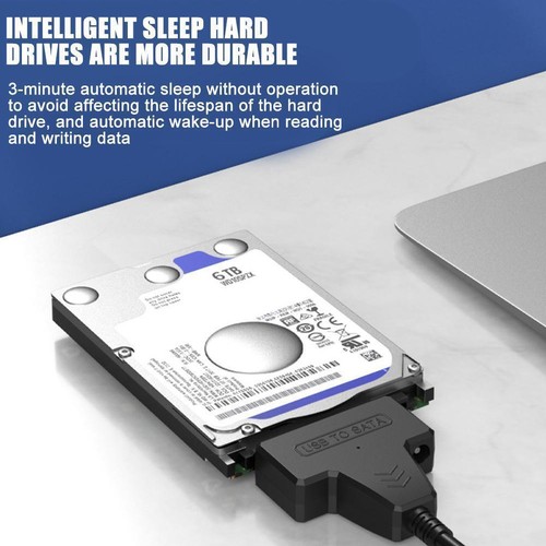 USB 3.0 to SATA 2.5" 3.5" Hard Drive HDD SSD Adapter Converter Cable 22Pin/HOT - Picture 12 of 19