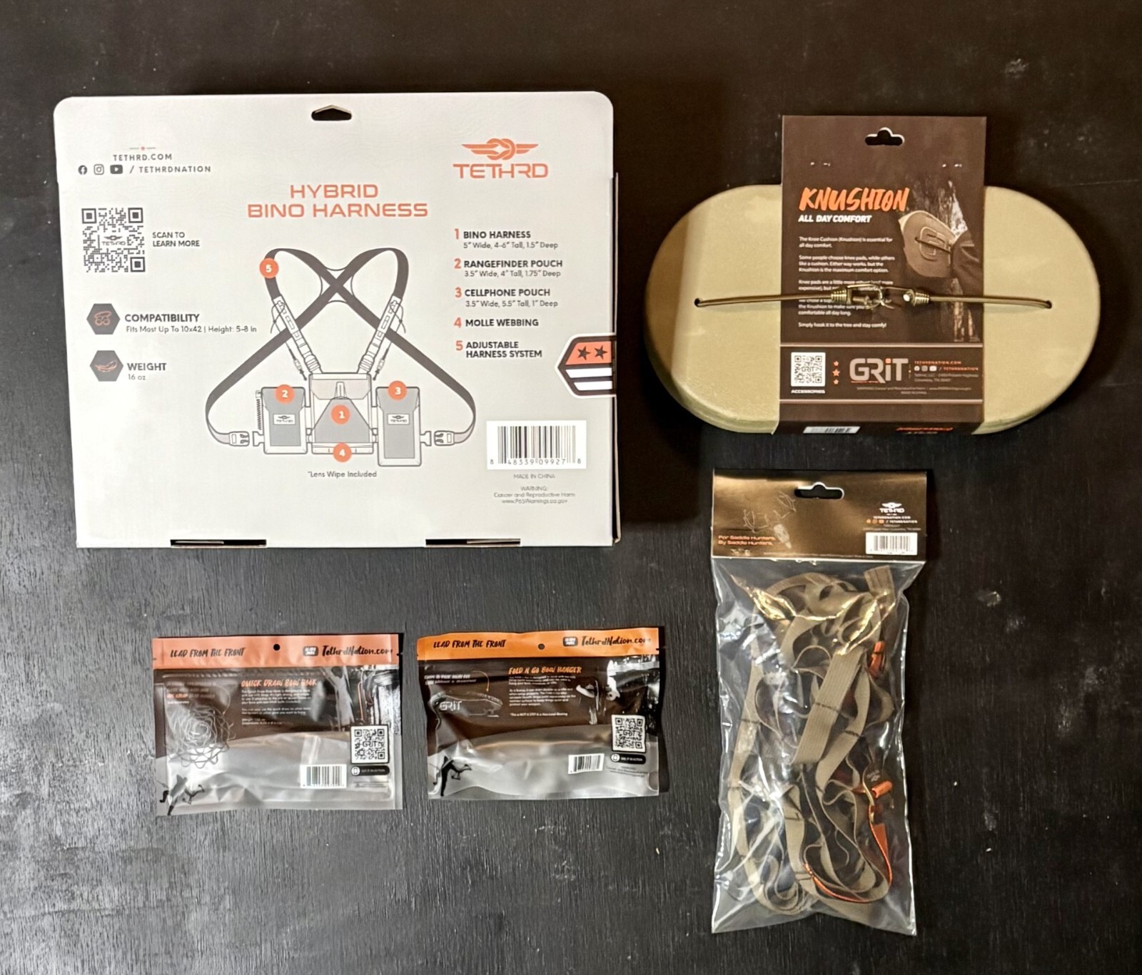 Tethrd Saddle Hunting Accessory Grit Backcountry Package New