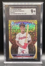 2023 1st Bowman Chrome Welbyn Francisca /50 Gold Shimmer #BCP-228