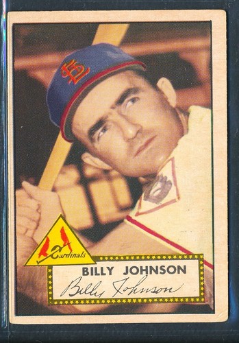 Billy Johnson #83 1952 Topps card