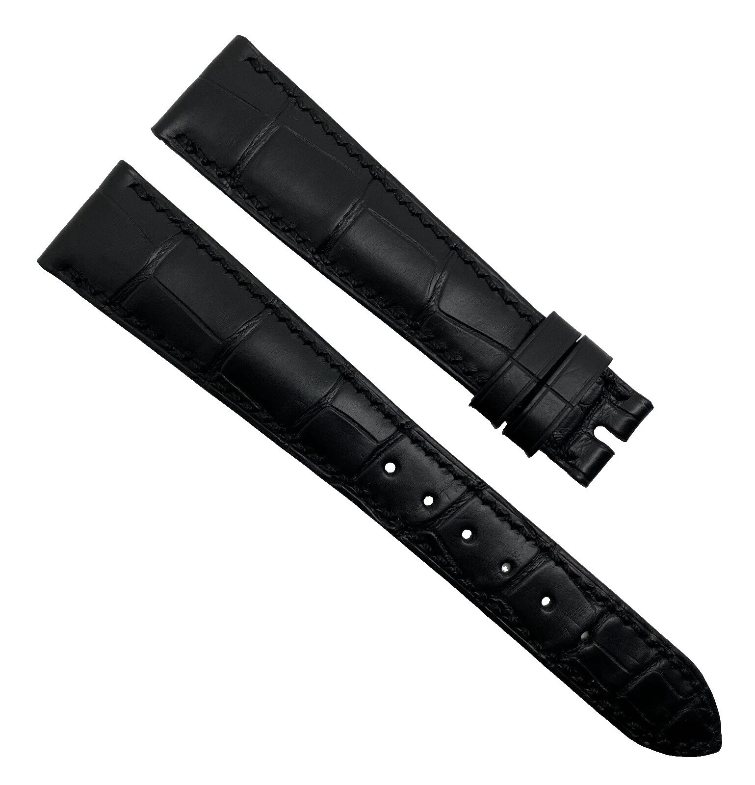 Reloj de pulsera Correa de dos piezas Patek Philippe Negro Bandas de