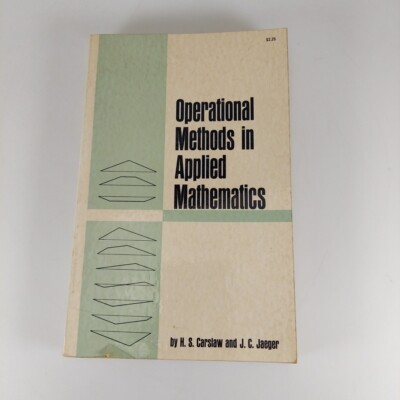 Operational Methods in Applied Mathematics 1963 Dover Books Paperback 