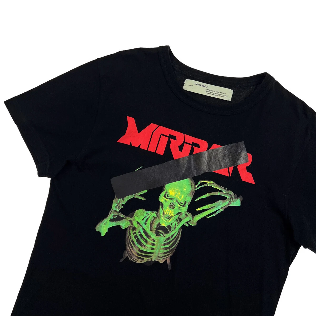 Off white skeleton hot sale tee